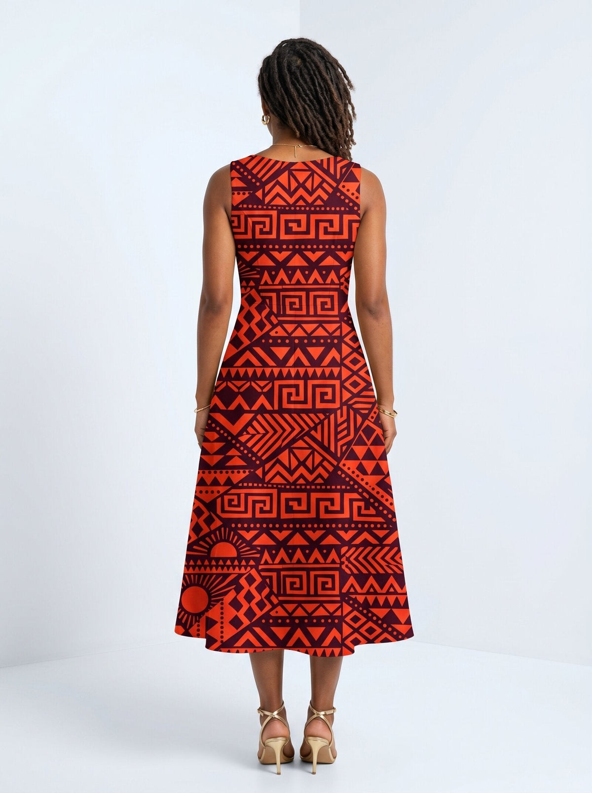 'Shaka' Burgundy Corset Dress