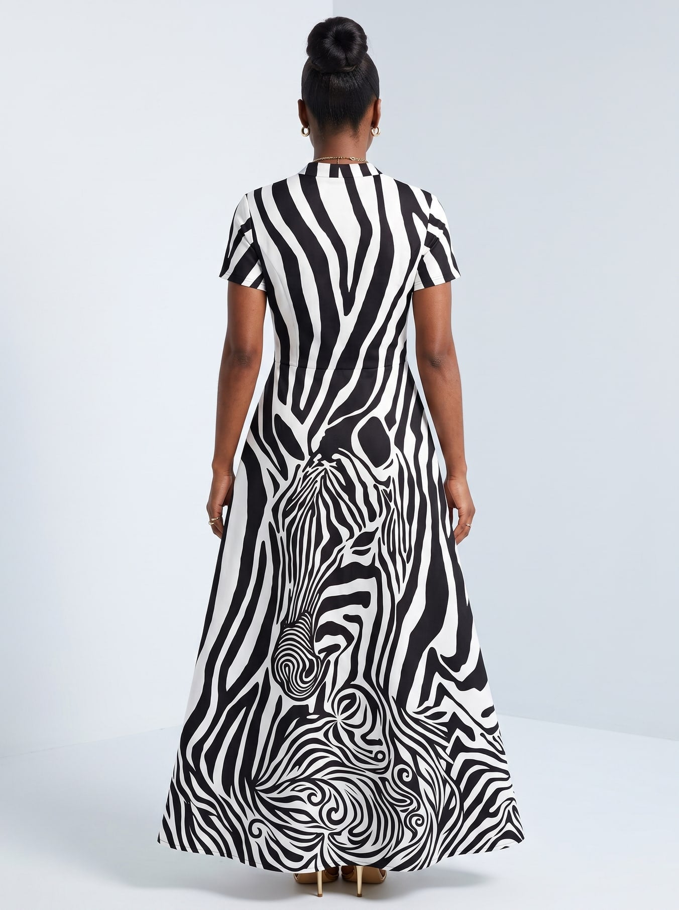 'Punda' Short Sleeve Maxi Dress