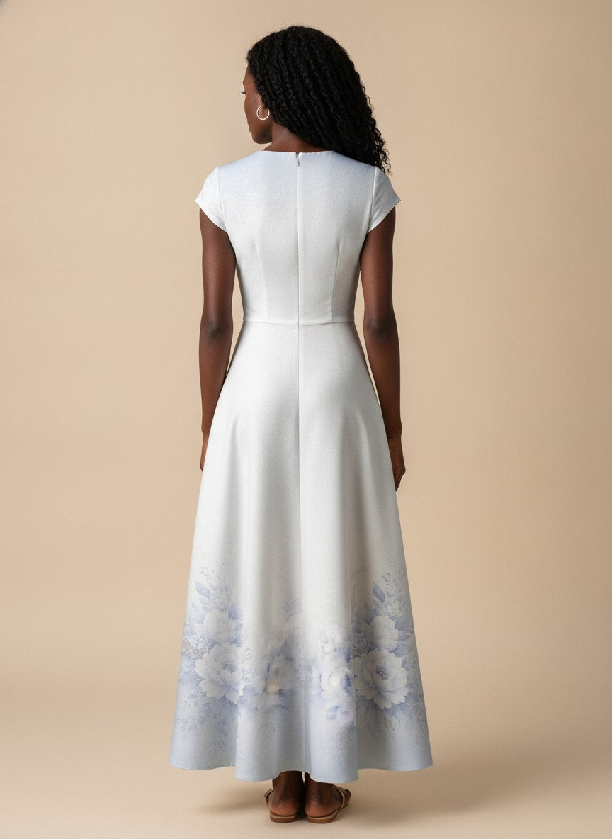 'Neema' Short Sleeve Maxi Dress