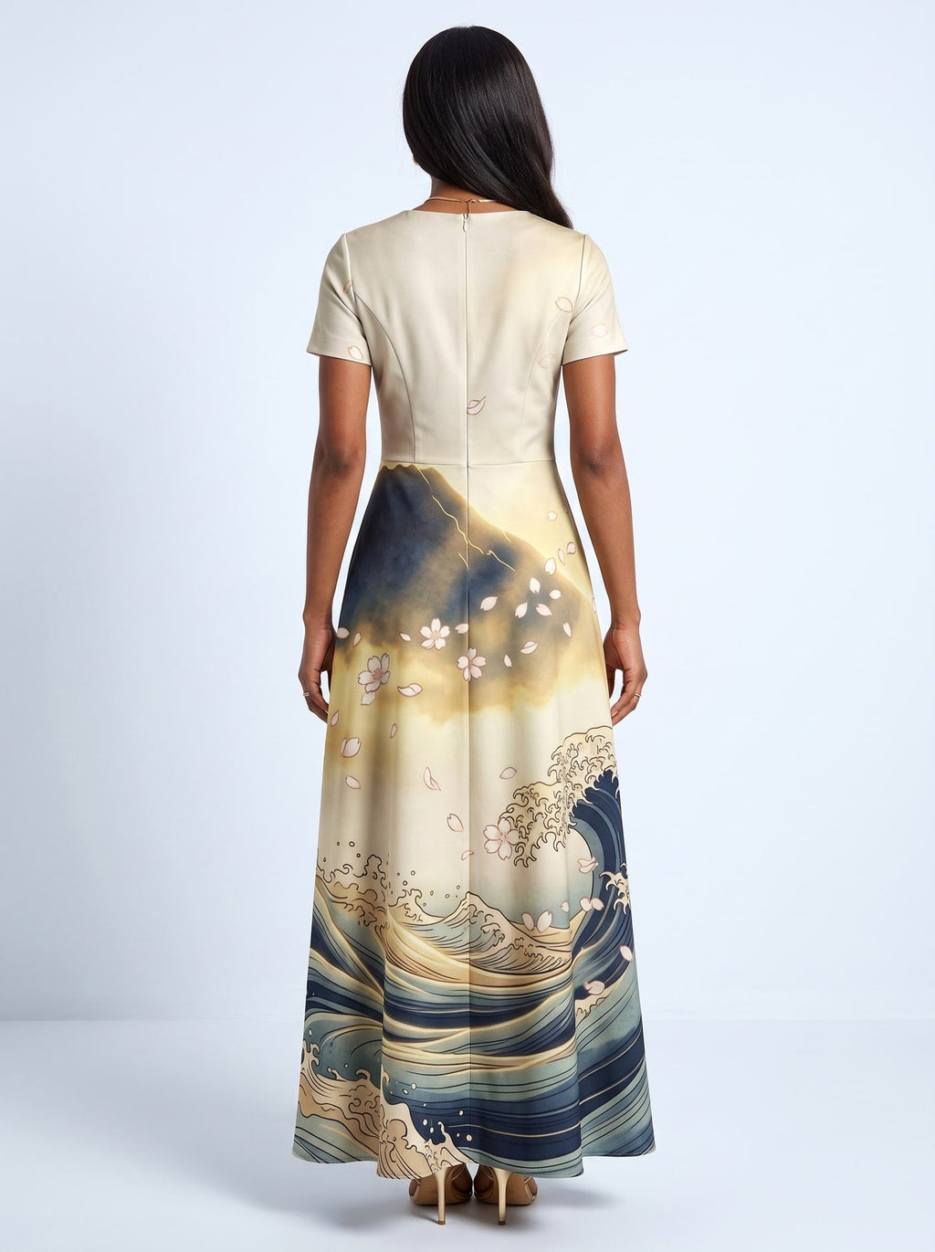 'Wimbi' Short Sleeve Maxi Dress