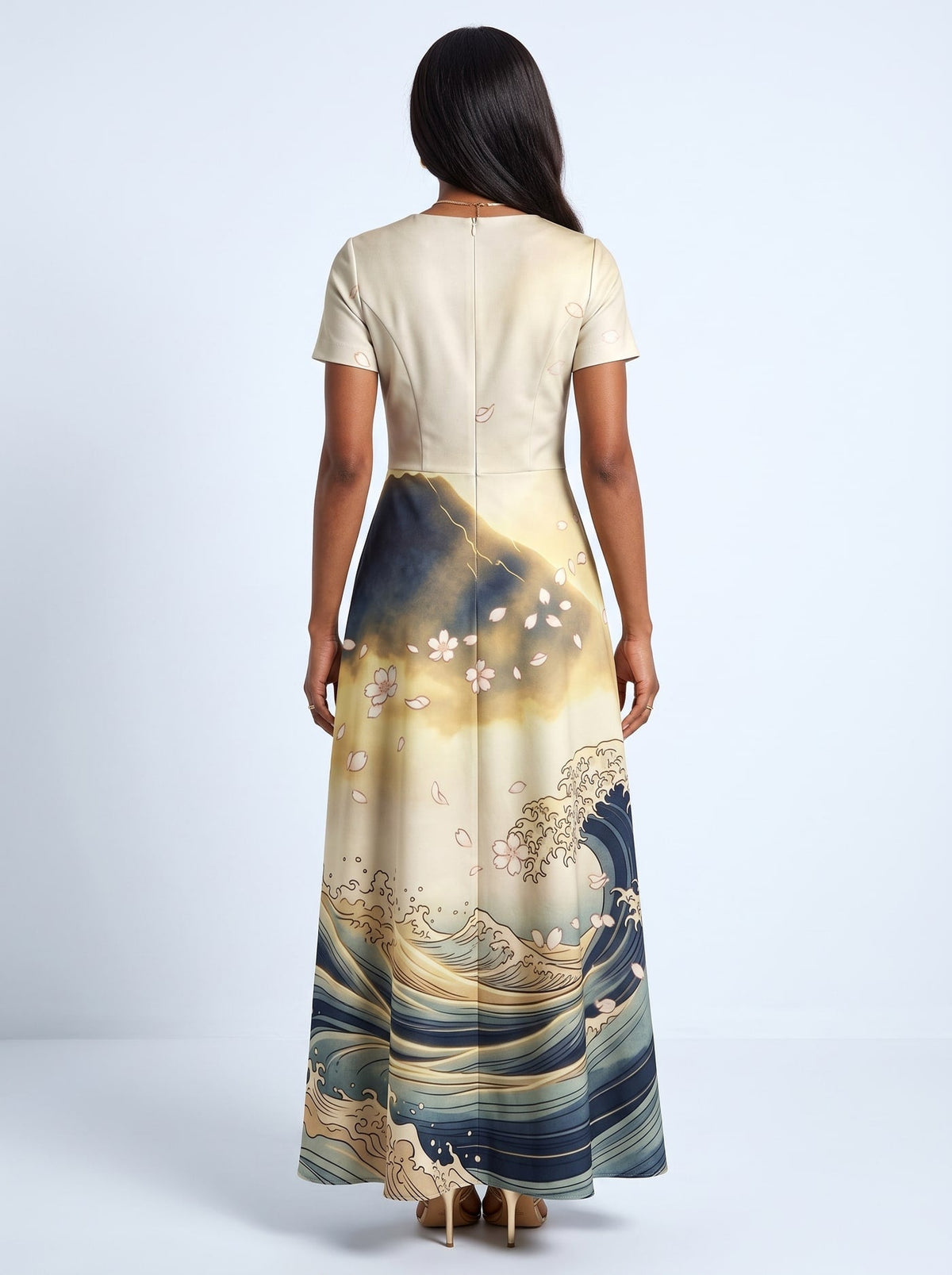 'Wimbi' Short Sleeve Maxi Dress
