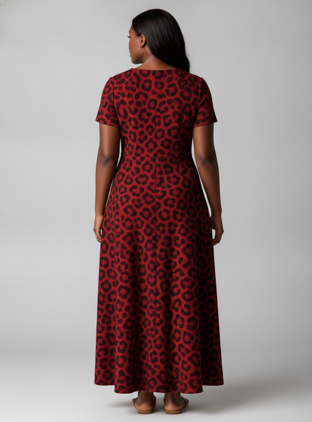 'Imani' Rouge' Short Sleeve Maxi Dress