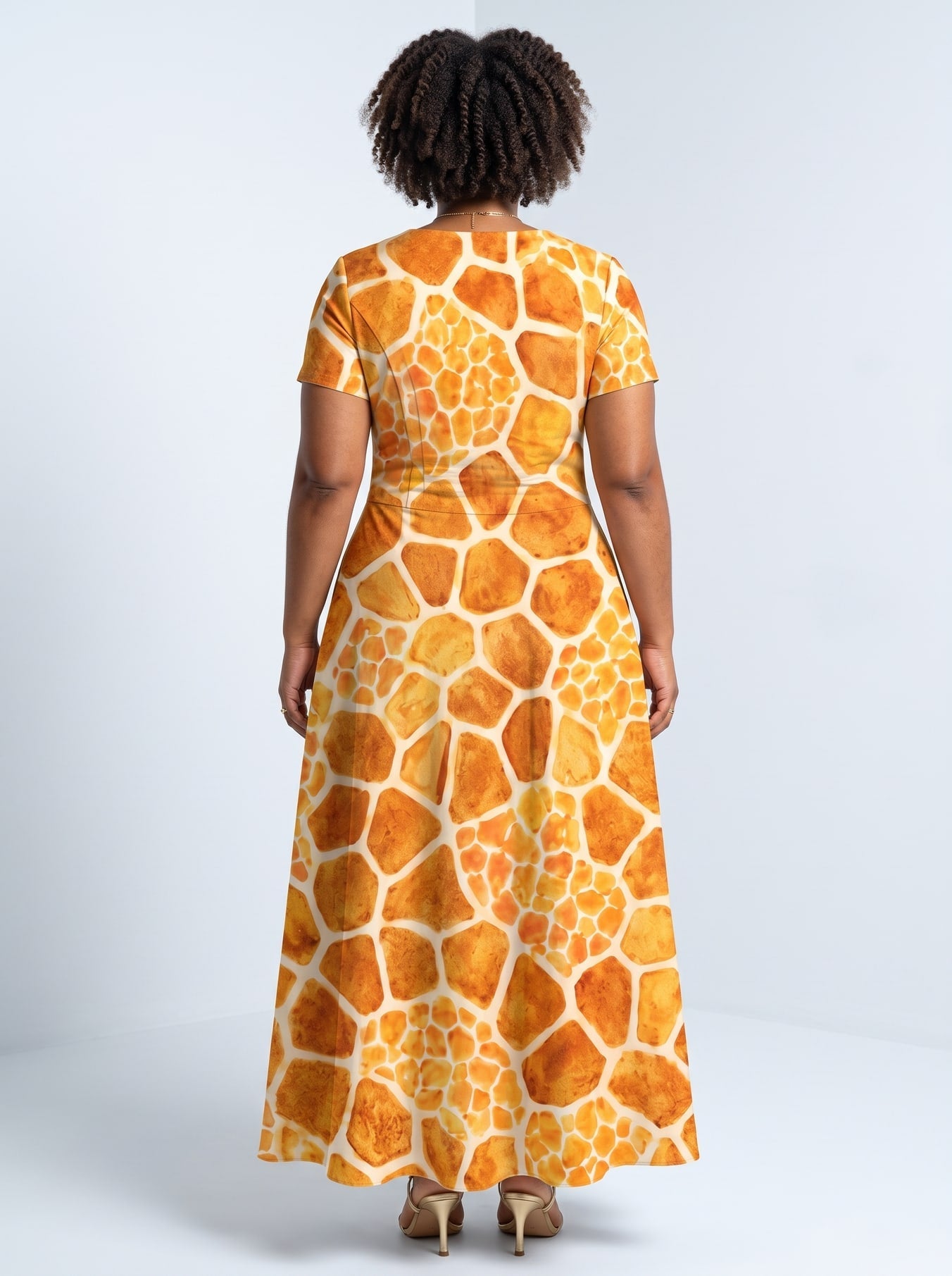 'Twiga' Short Sleeve Maxi Dress