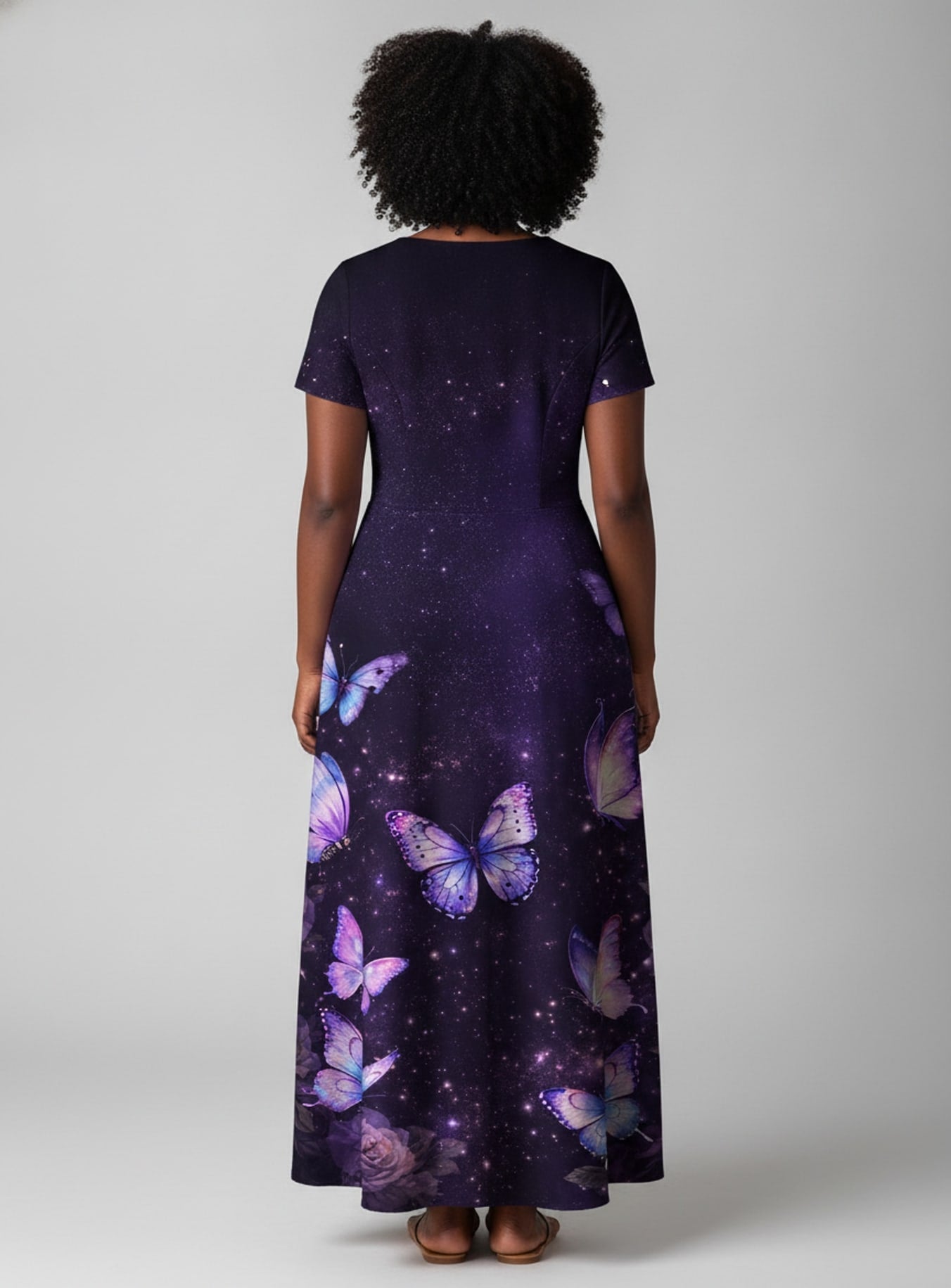 'Nyamekye' Short Sleeve Maxi Dress