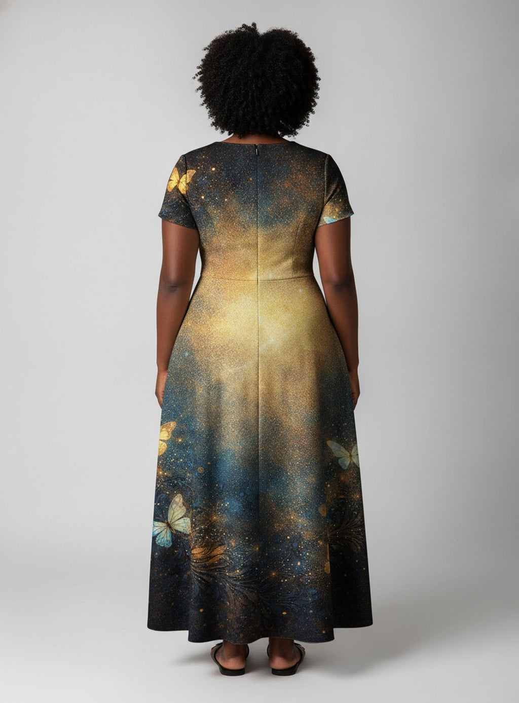 'Badass' Short Sleeve Maxi Dress