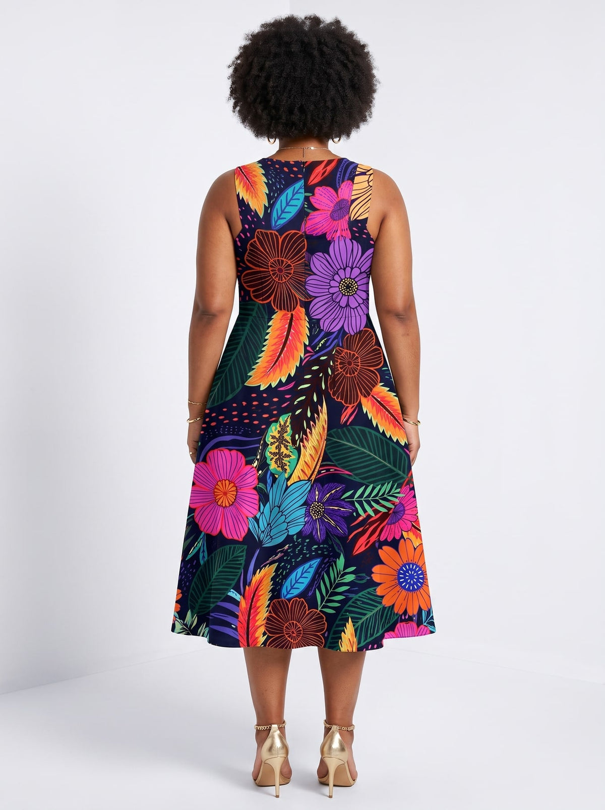 'Bustani' Cotton Corset Dress