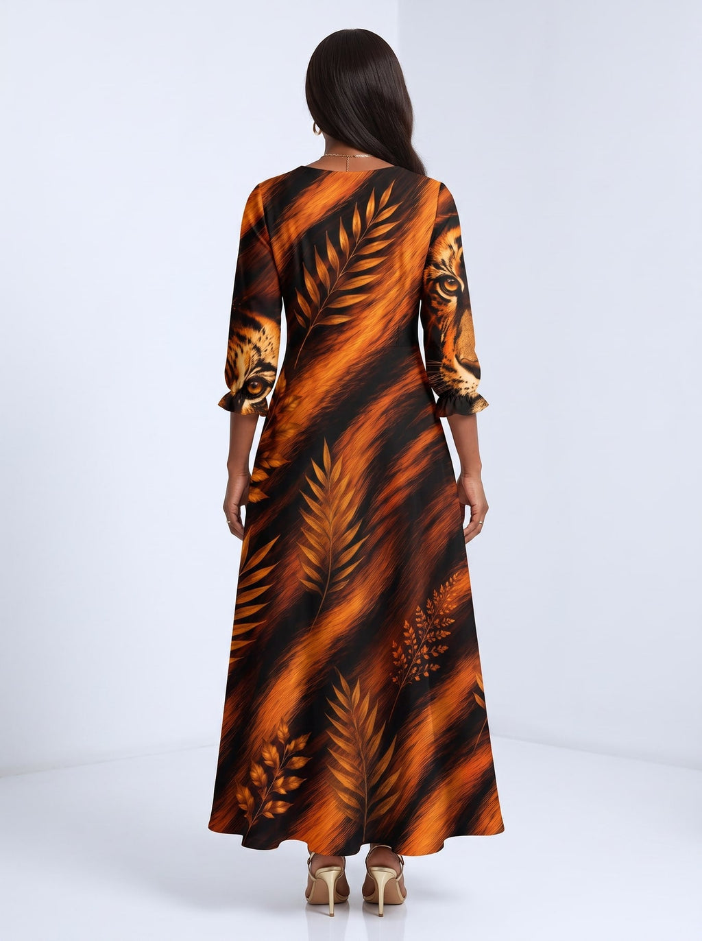 'Moto' Long Sleeve Maxi Dress