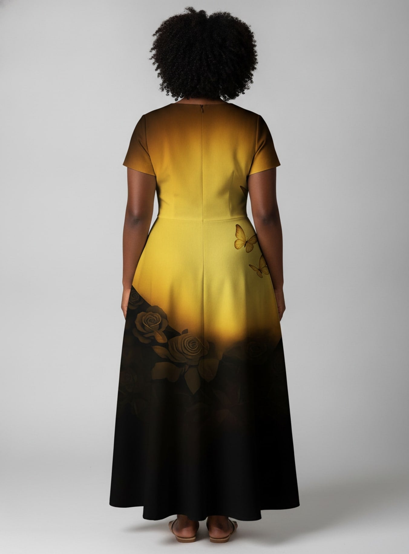 'Iyanu' Short Sleeve Maxi Dress