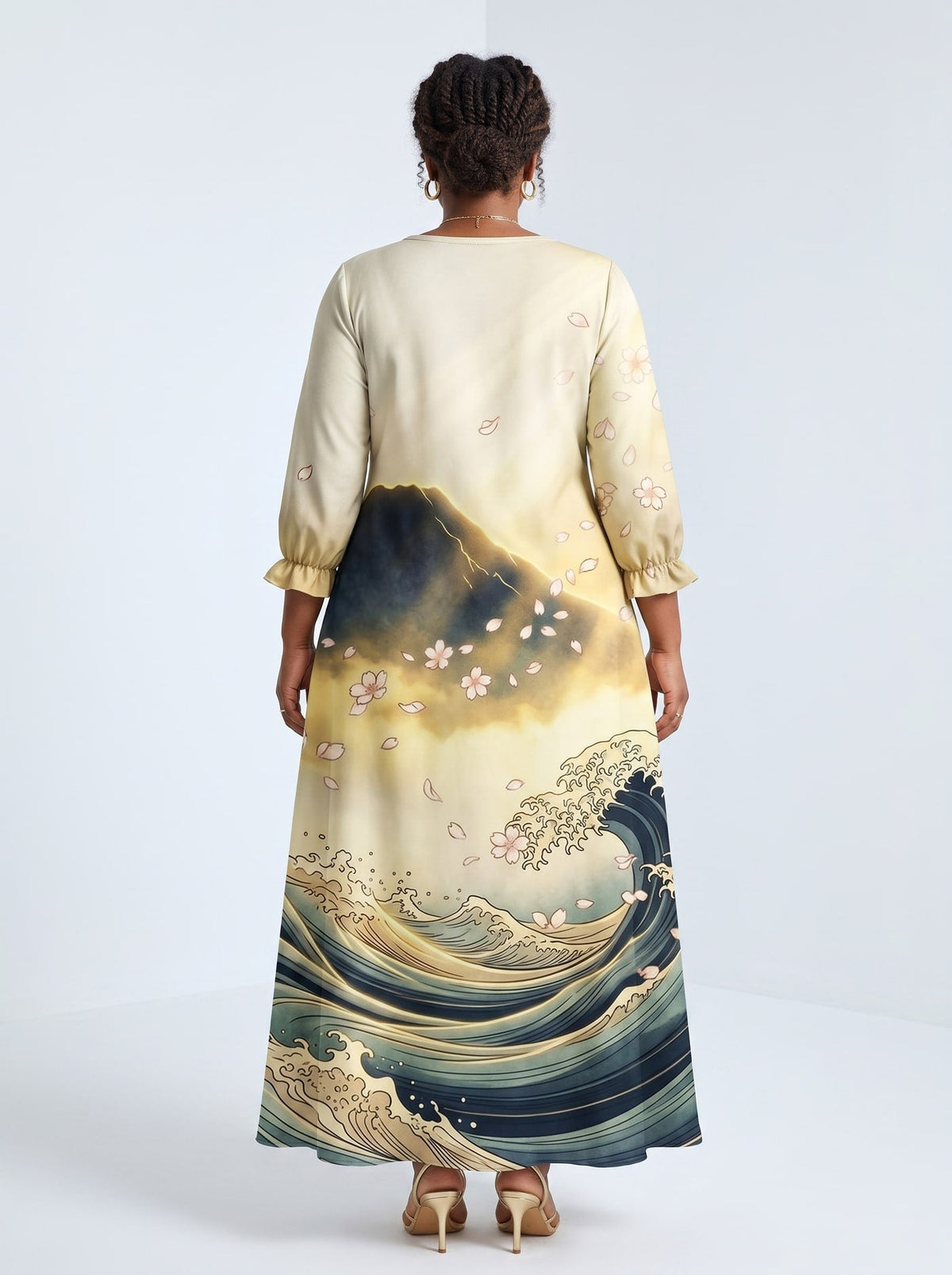 'Wimbi' Long Sleeve Maxi Dress