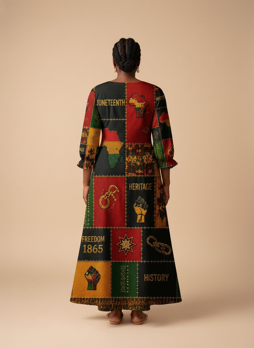 'Kumbuka' Long Sleeve Maxi Dress