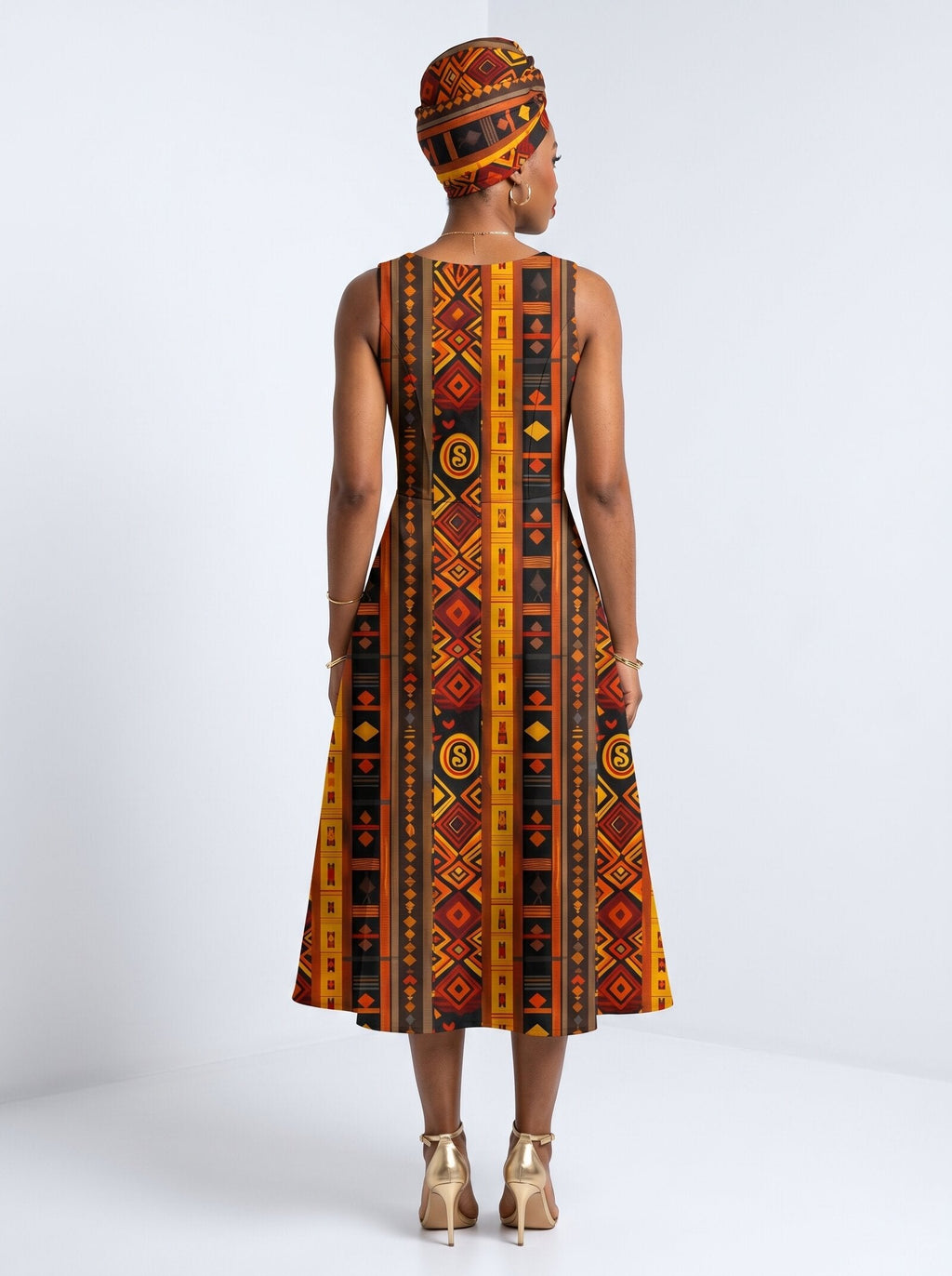 Melanin Radiance Cotton Corset Dress