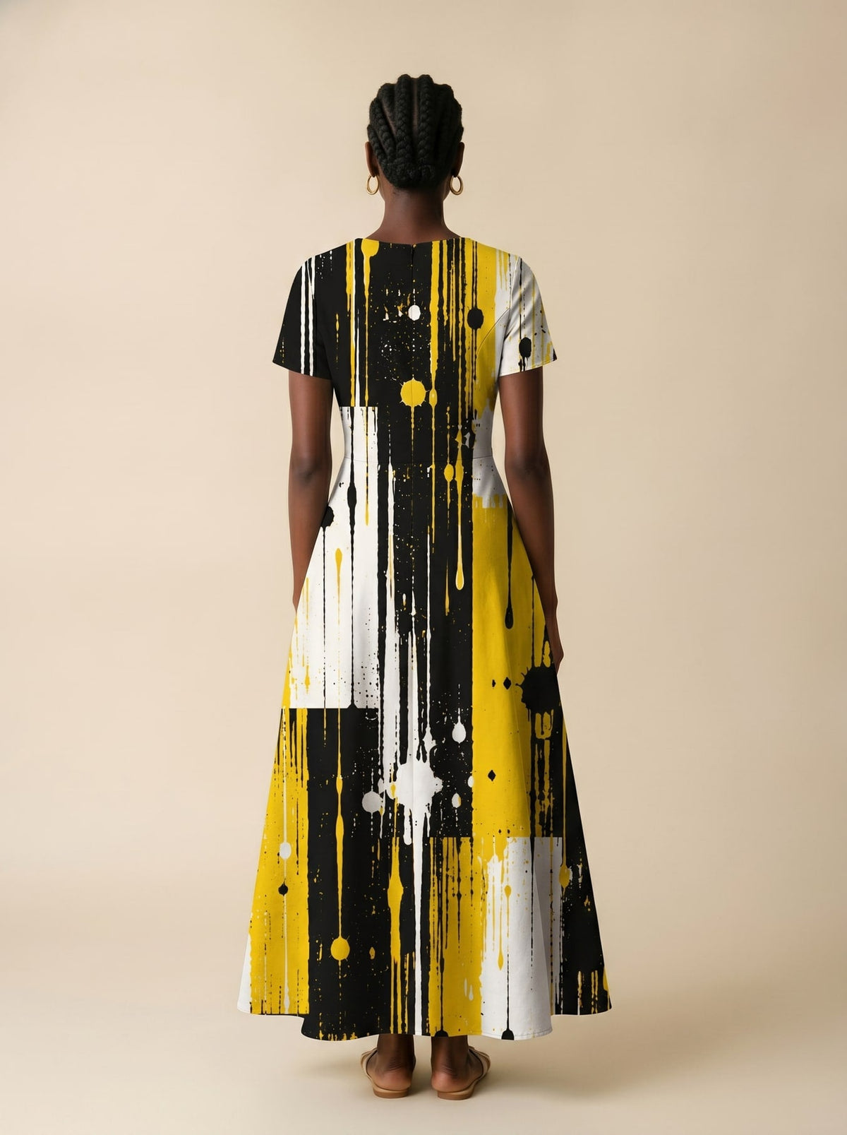 'Mvua' Short Sleeve Maxi Dress