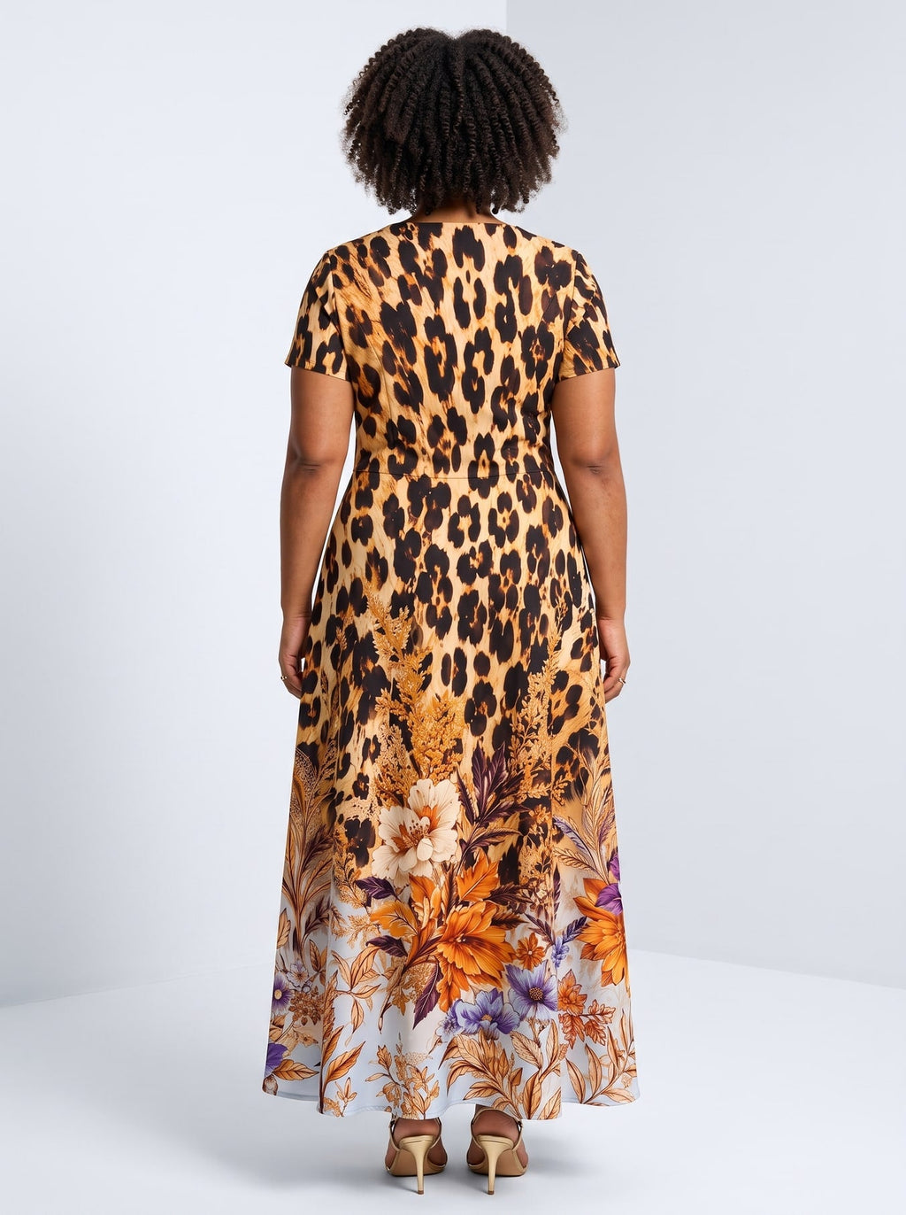 'Madoa' Short Sleeve Maxi Dress
