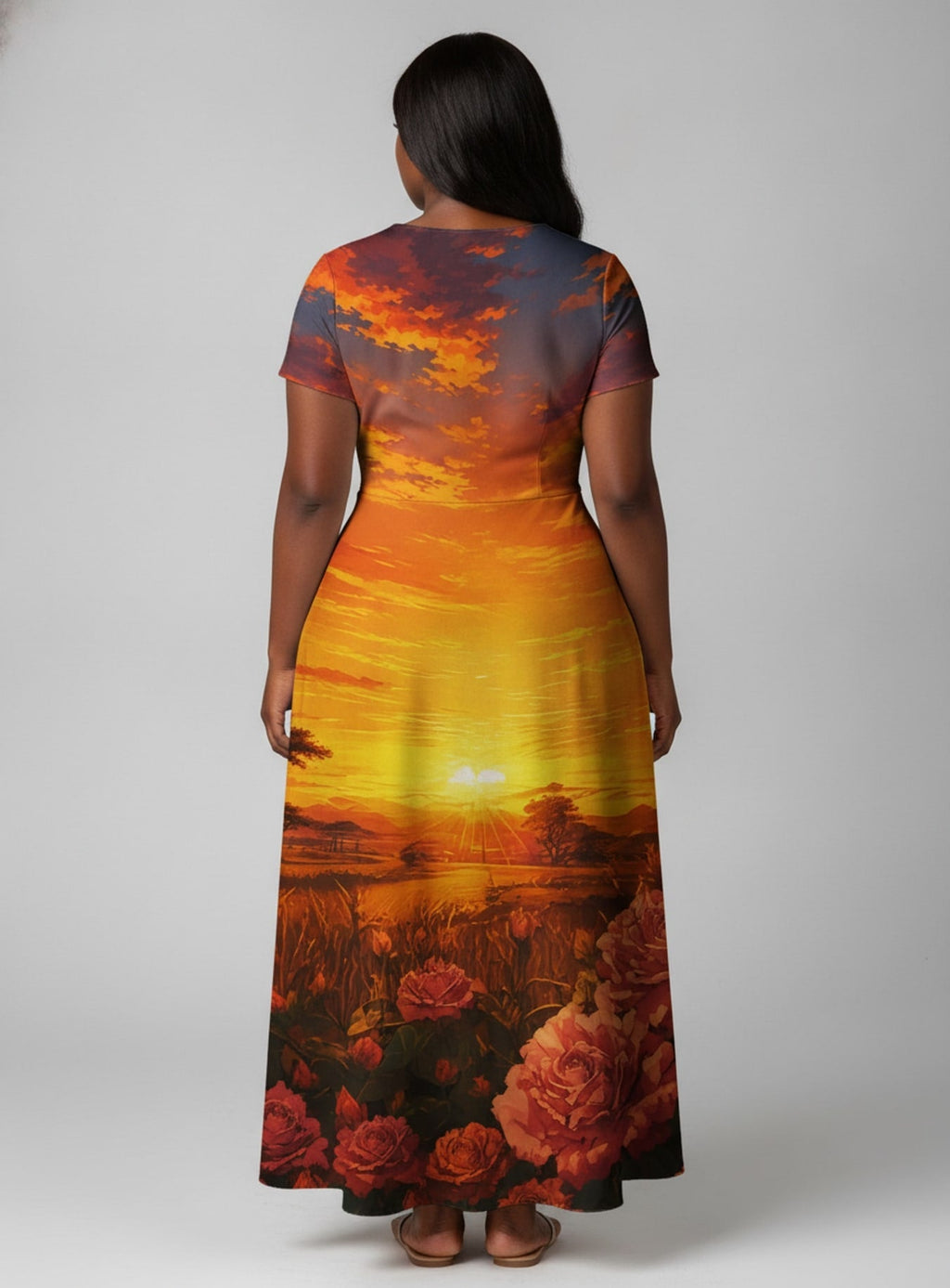 'Tulia' Short Sleeve Maxi Dress