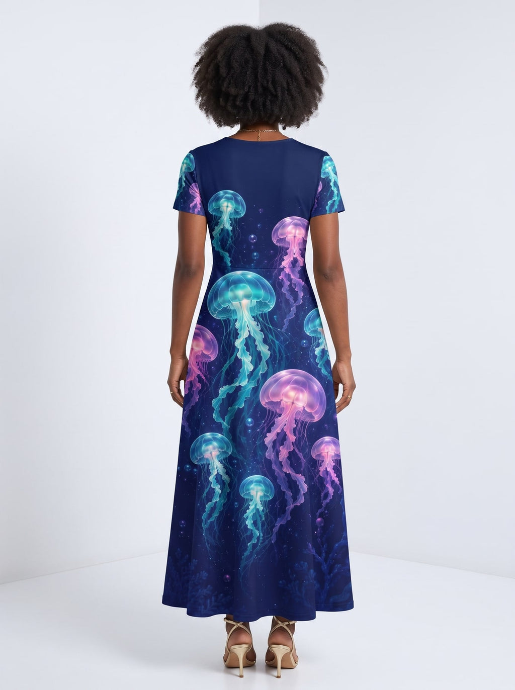 'Bahari' Short Sleeve Maxi Dress
