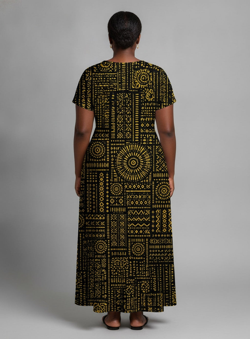 'Lamu' Short Sleeve Maxi Dress