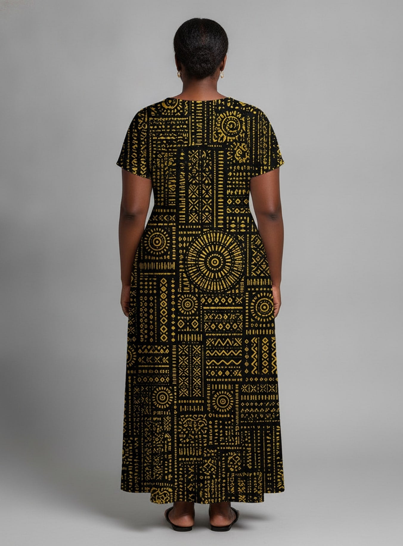 'Lamu' Short Sleeve Maxi Dress