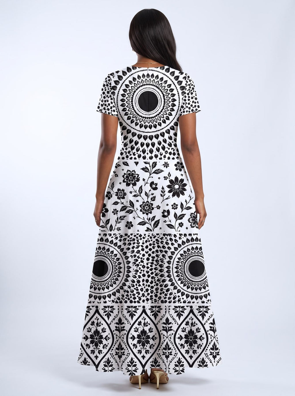 'Mwanga' Short Sleeve Maxi Dress