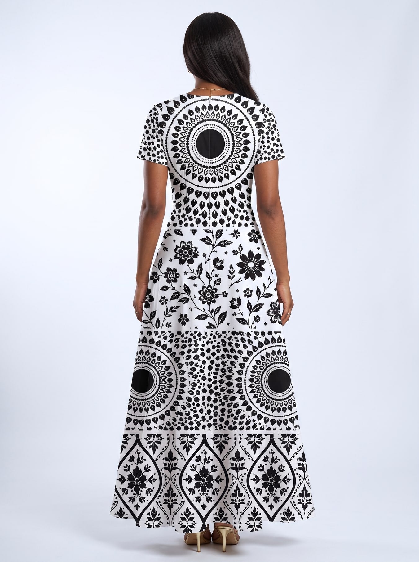 'Mwanga' Short Sleeve Maxi Dress