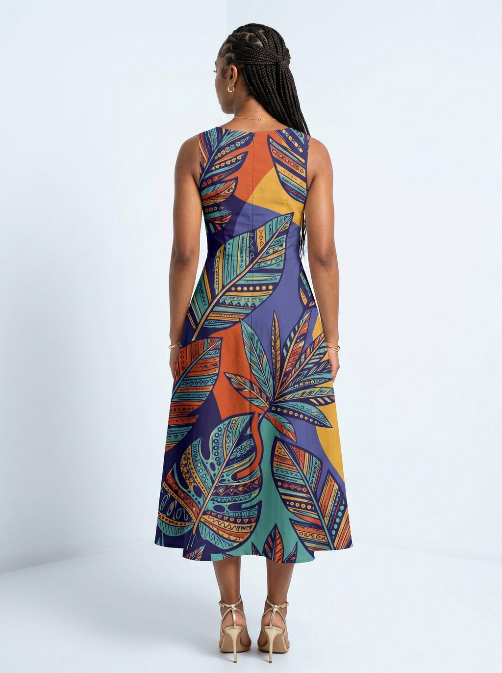 'Majani' Cotton Corset Dress