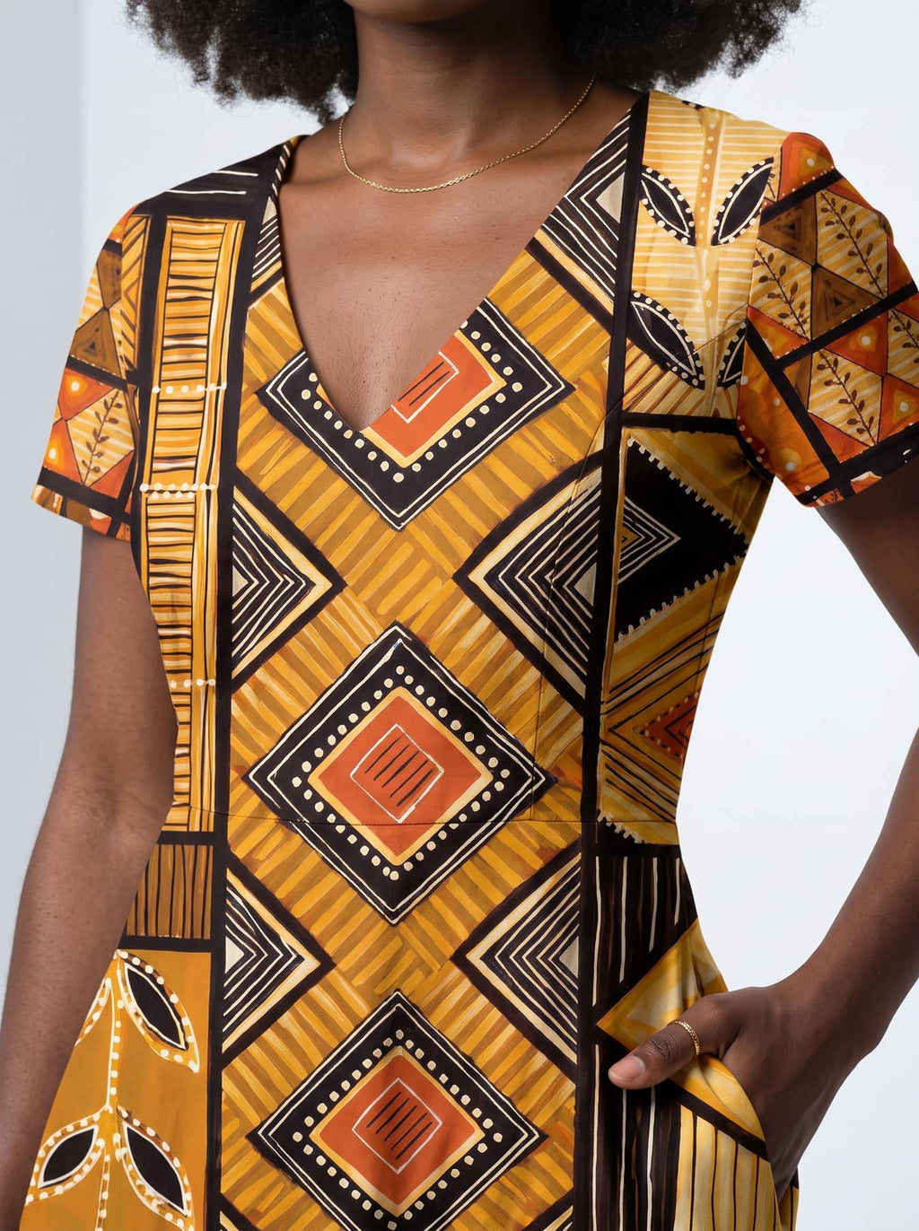 'Ardhi' Short Sleeve Maxi Dress