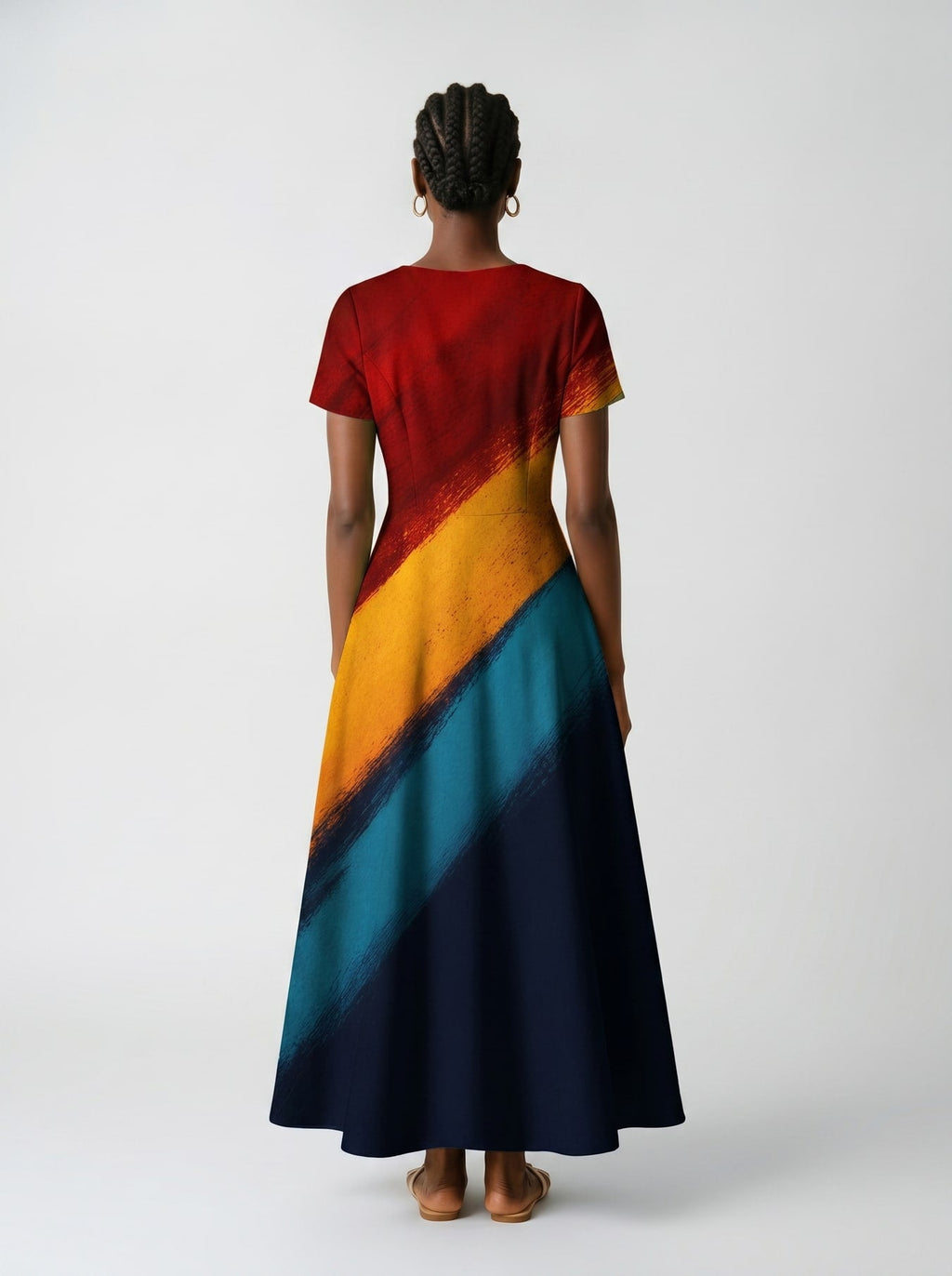 'Nala' Short Sleeve Maxi Dress