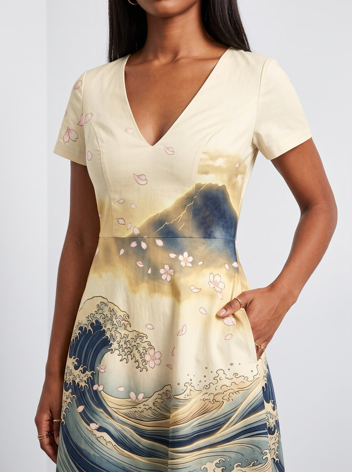 'Wimbi' Short Sleeve Maxi Dress