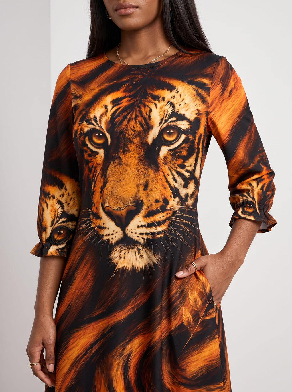 'Moto' Long Sleeve Maxi Dress