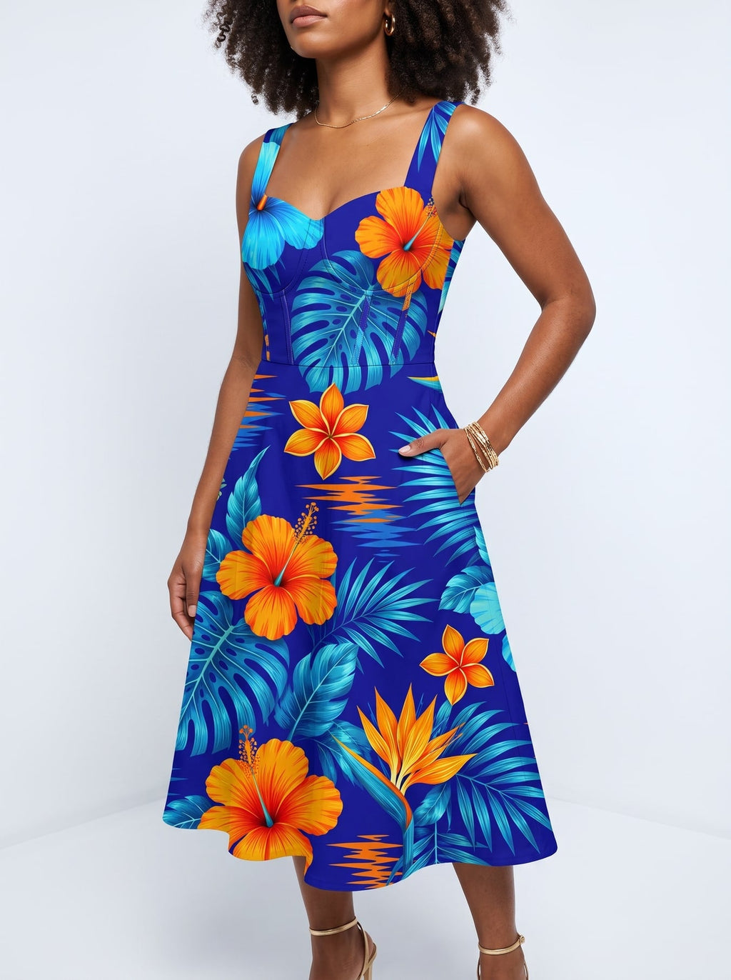 'Maua' Cotton Corset Dress