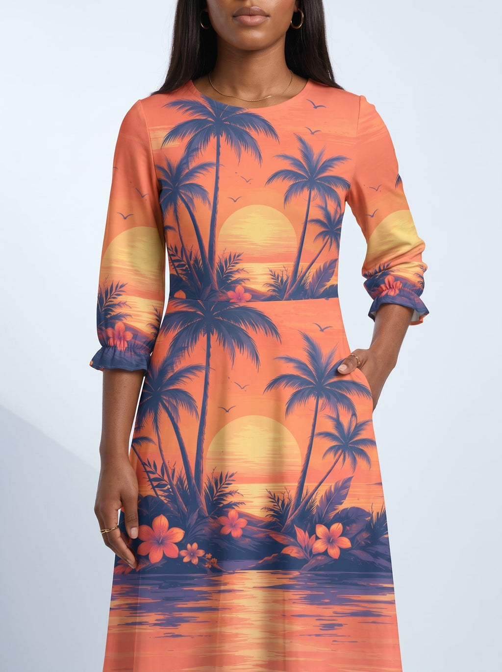 'Machweo' Long Sleeve Maxi Dress