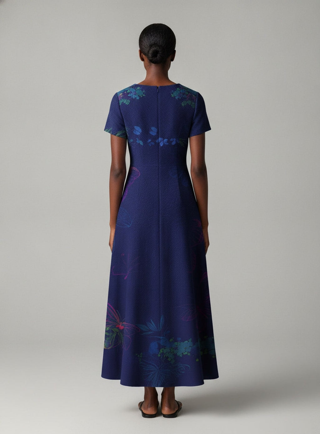 Blue Orchid Short Sleeve Maxi Dress
