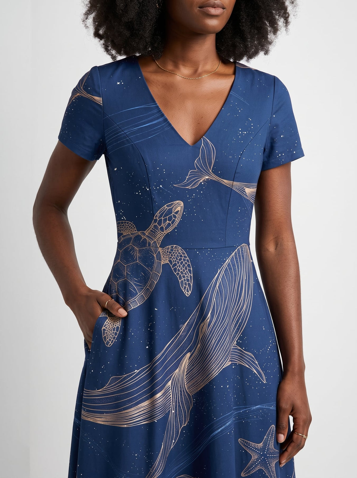 'Pwani' Short Sleeve Maxi Dress