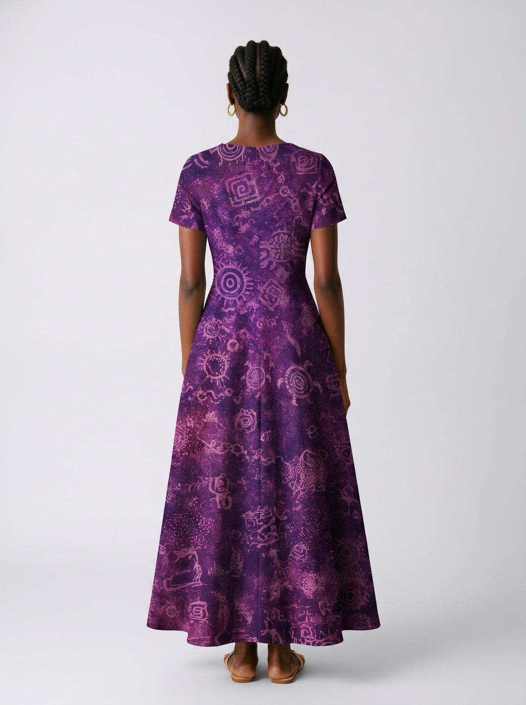 'Hekima' Short Sleeve Maxi Dress