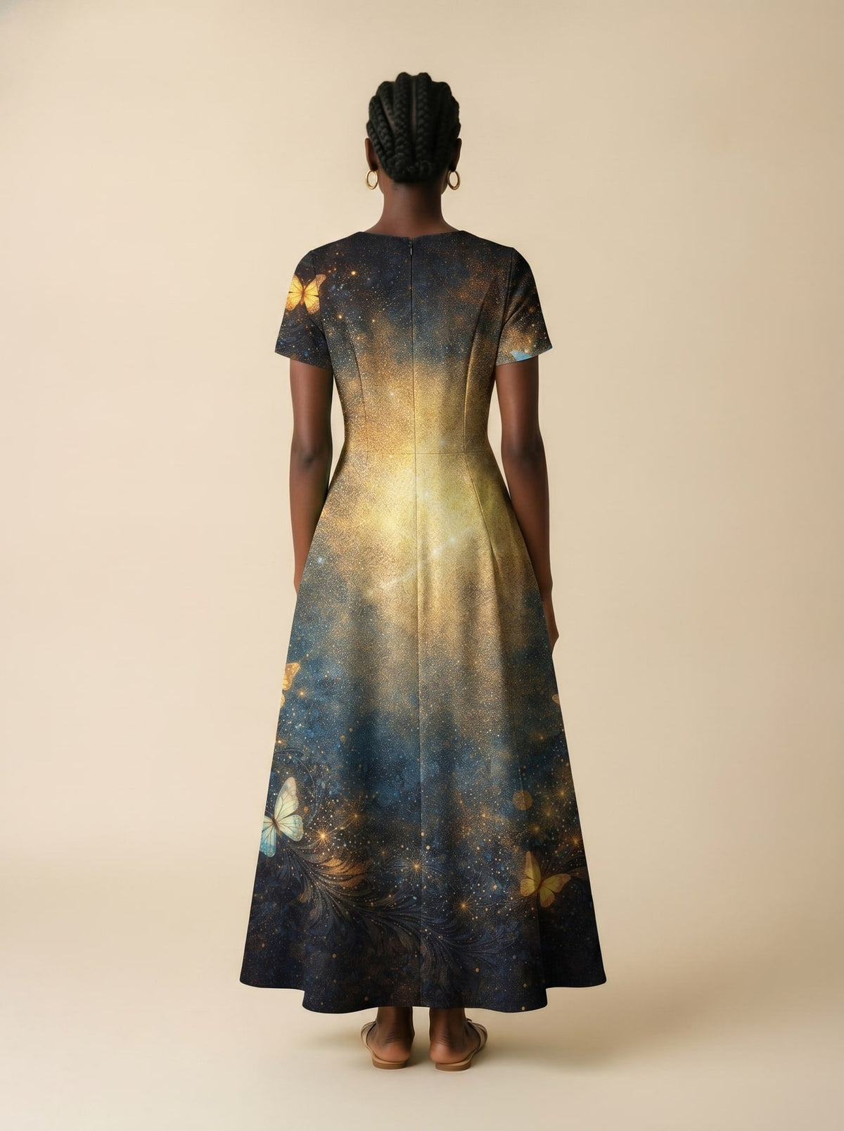 'Badass' Short Sleeve Maxi Dress