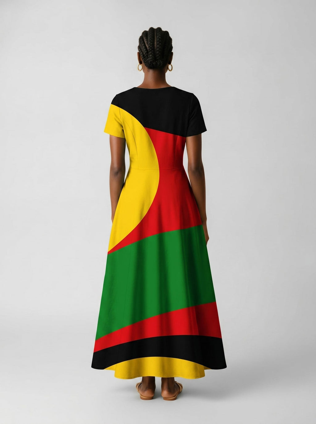 'Furaha' Short Sleeve Maxi Dress