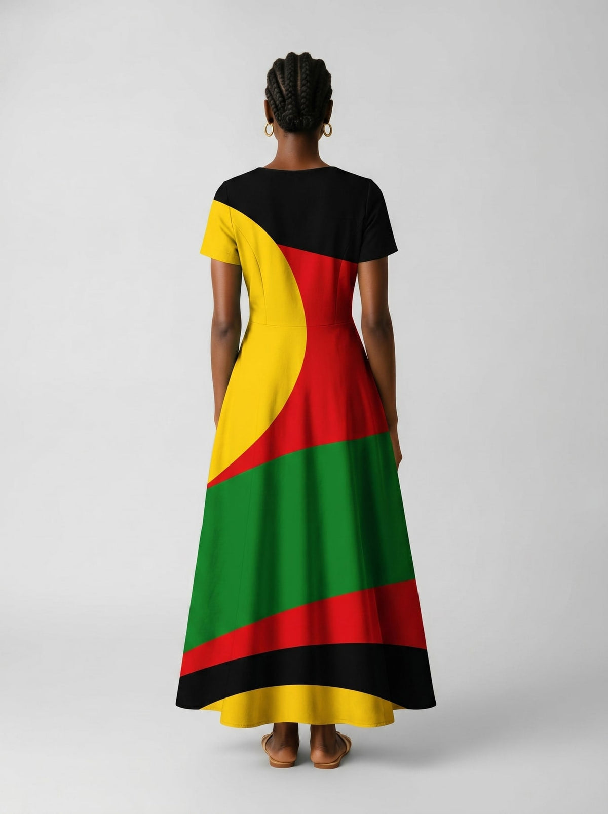 'Furaha' Short Sleeve Maxi Dress