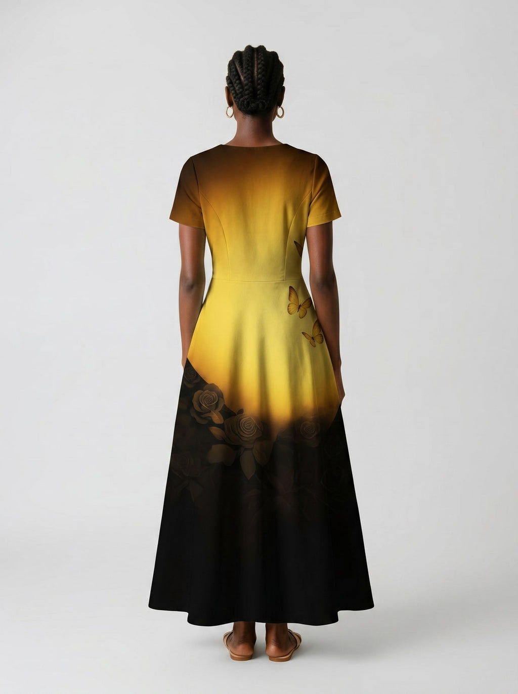 'Iyanu' Short Sleeve Maxi Dress