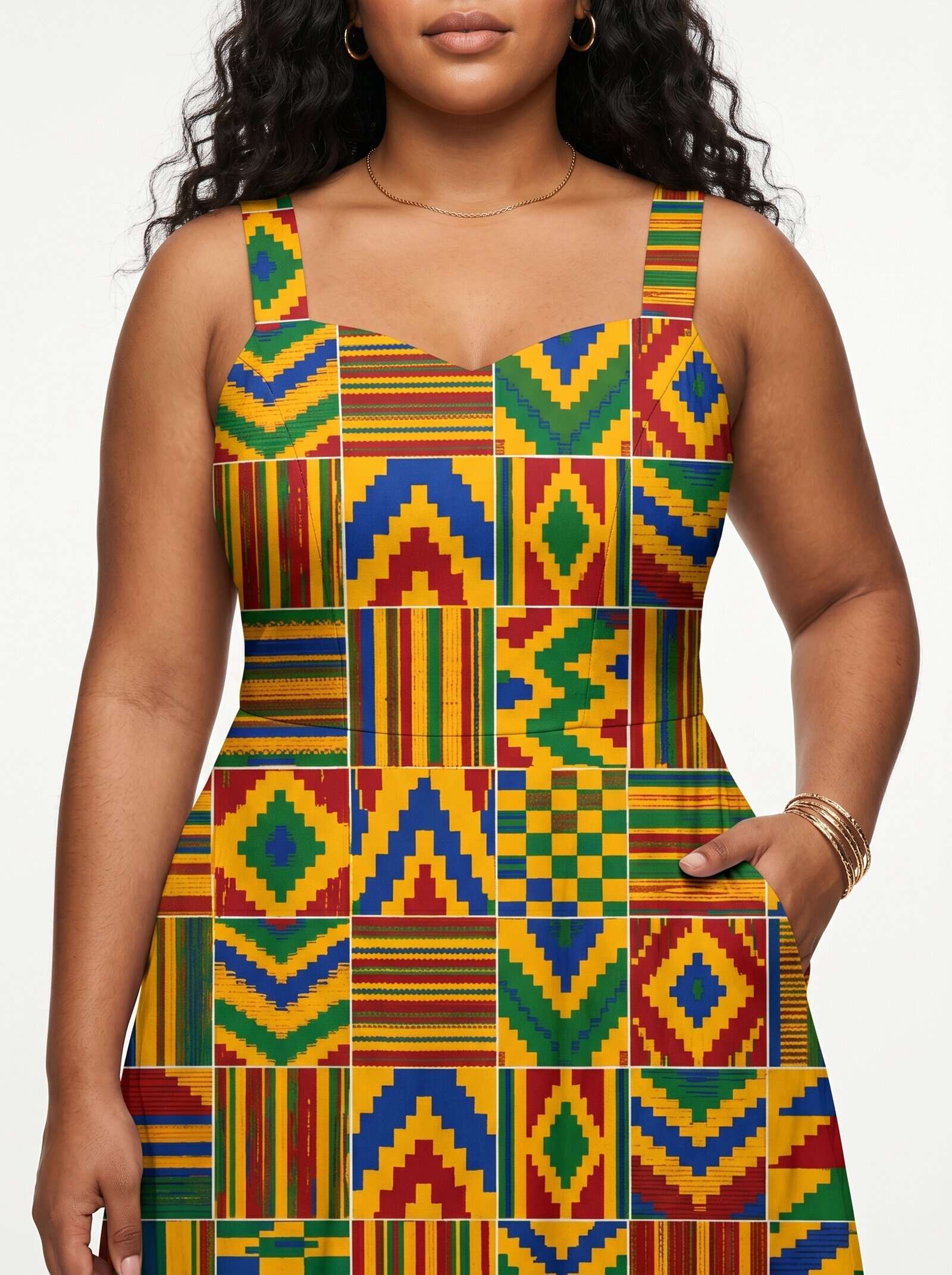 'Kumasi' Cotton Corset Dress