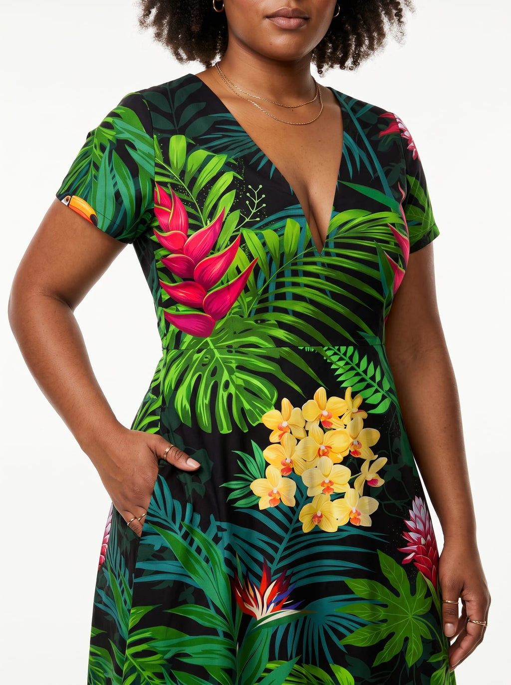 'Kitropiki' Short Sleeve Maxi Dress