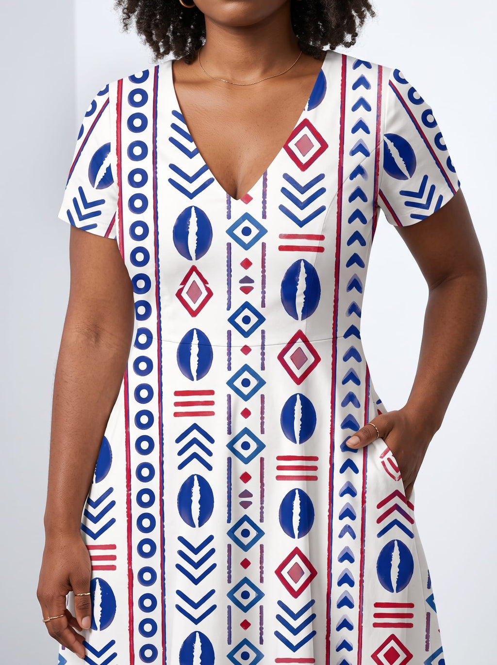 'Uhuru' Short Sleeve Maxi Dress