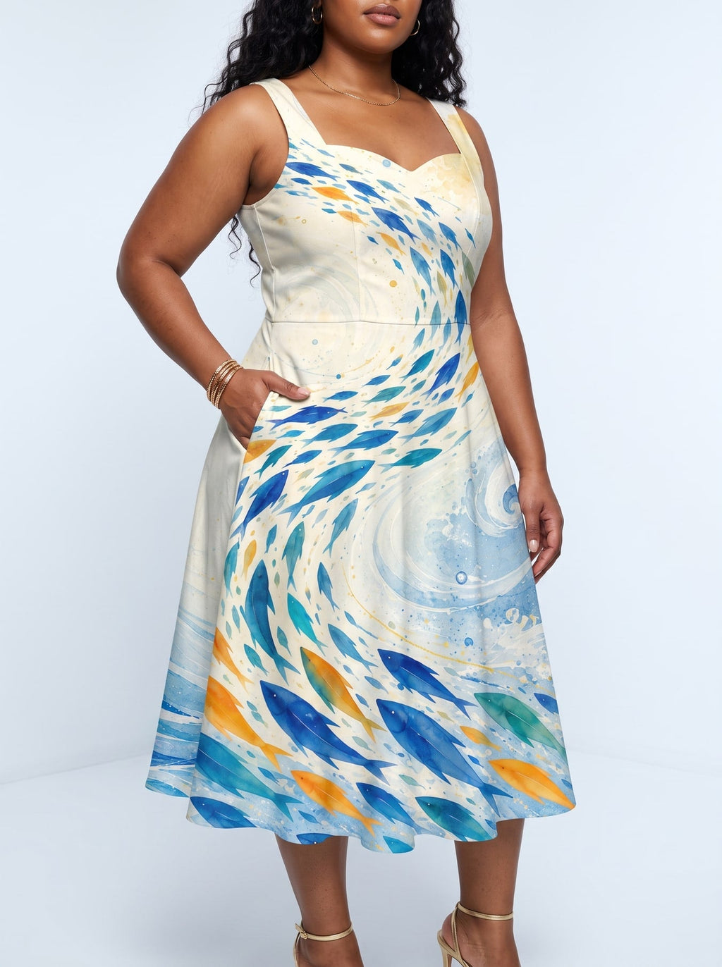 'Samaki' Cotton Corset Dress