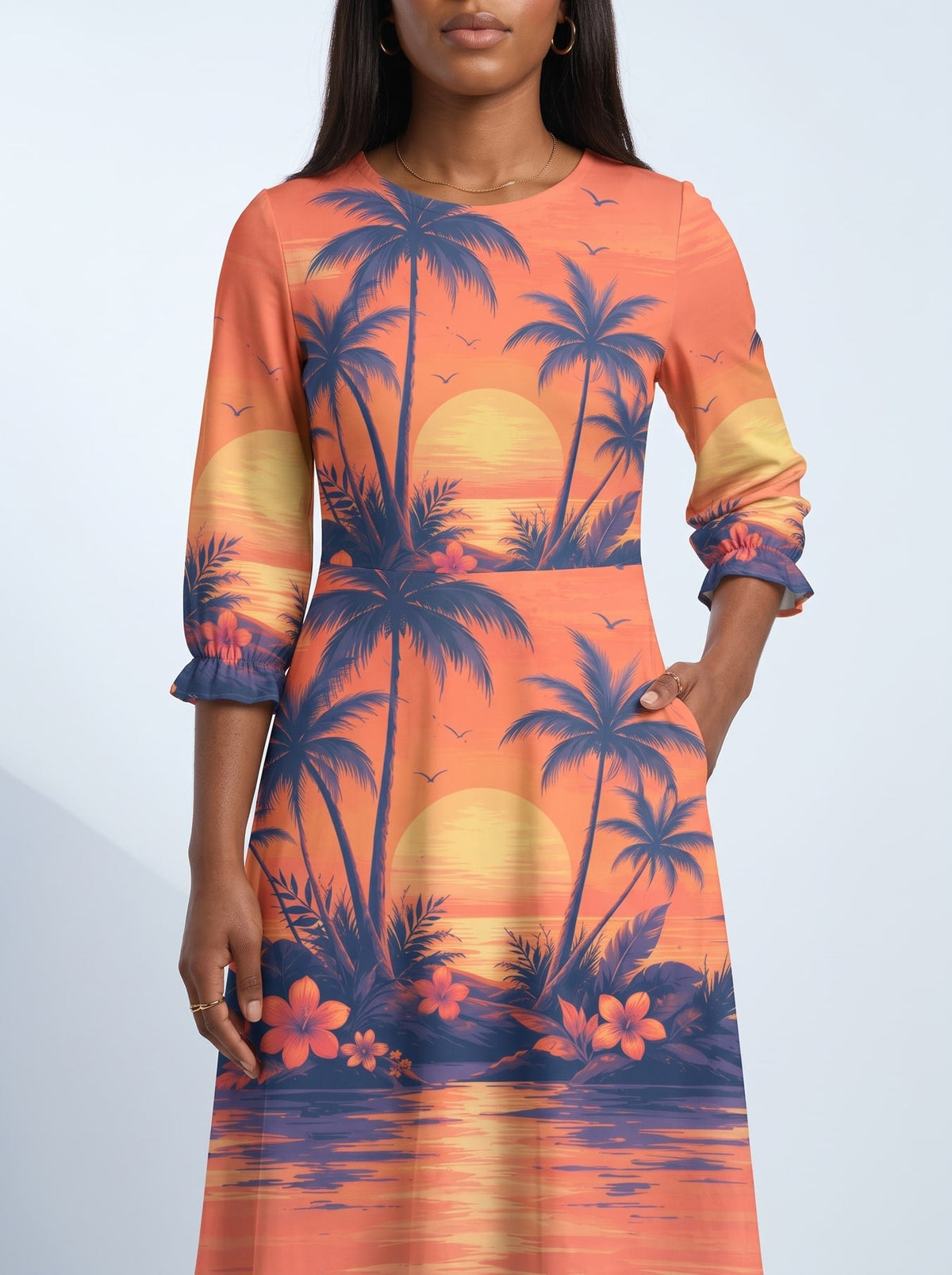 'Machweo' Long Sleeve Maxi Dress