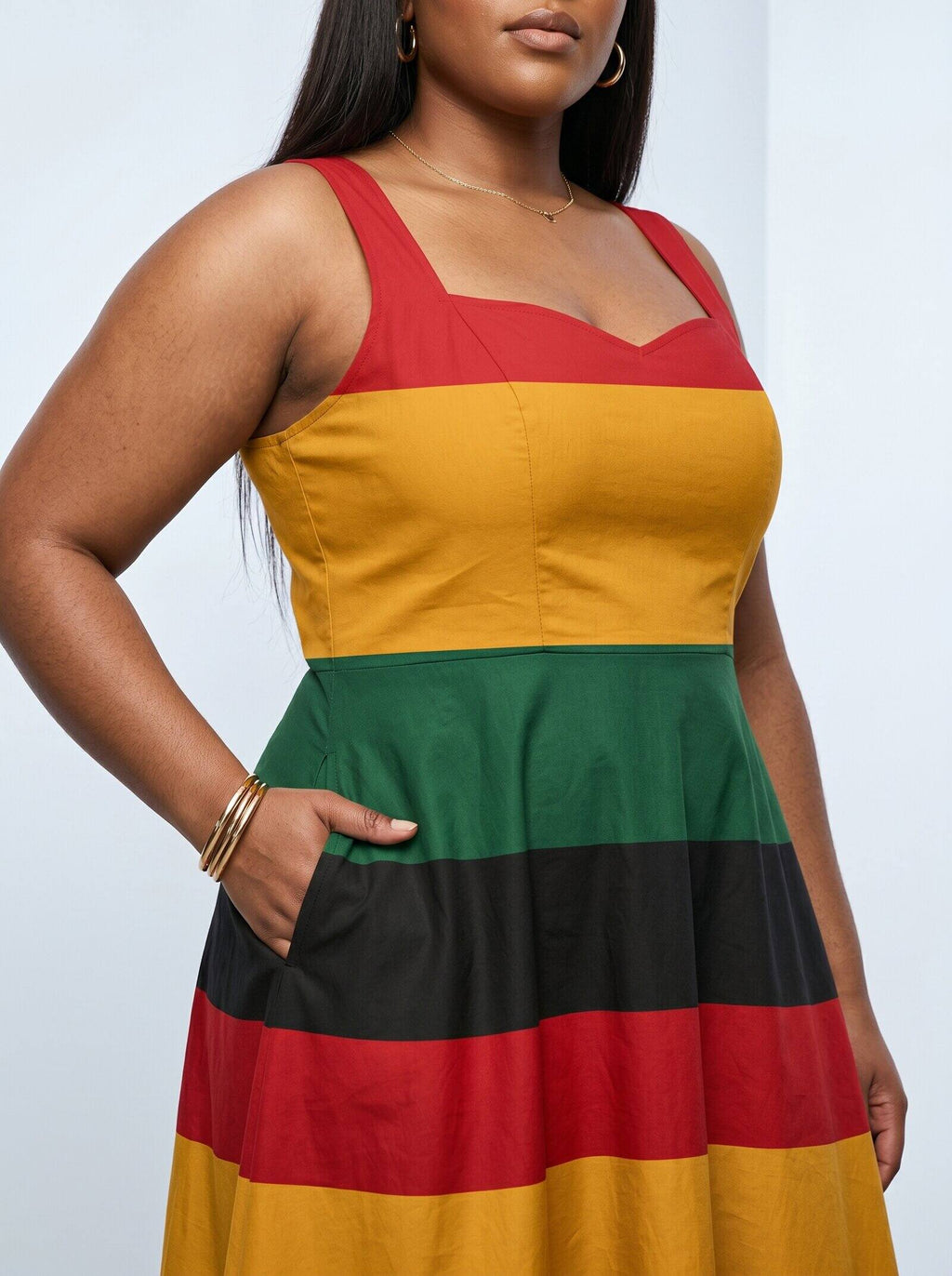 'Accra' Cotton Corset Dress