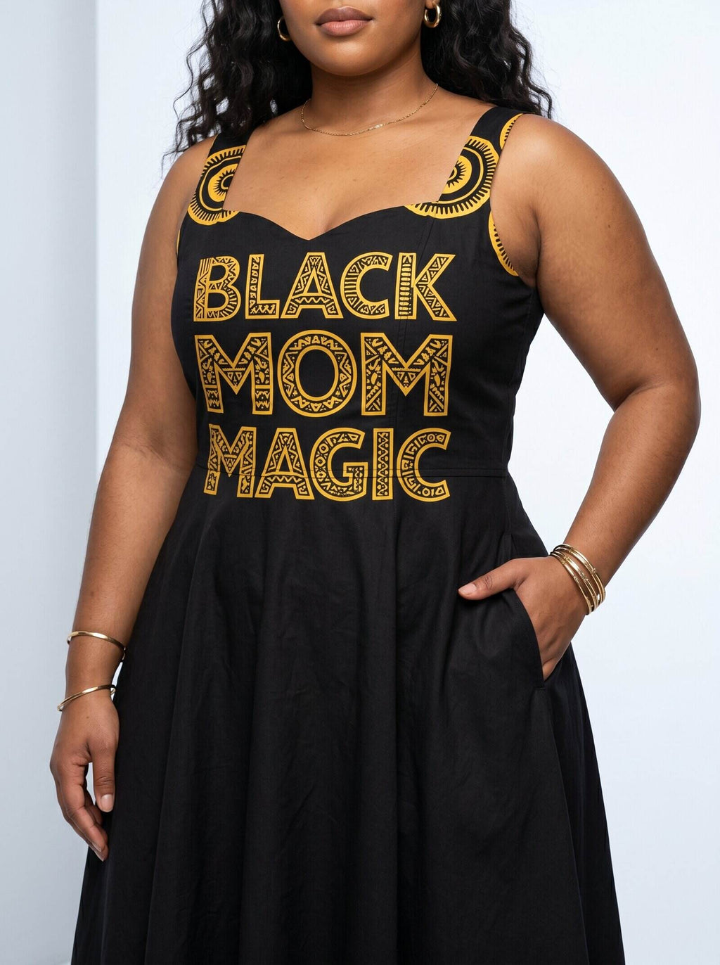'Mamafo' Cotton Corset Dress