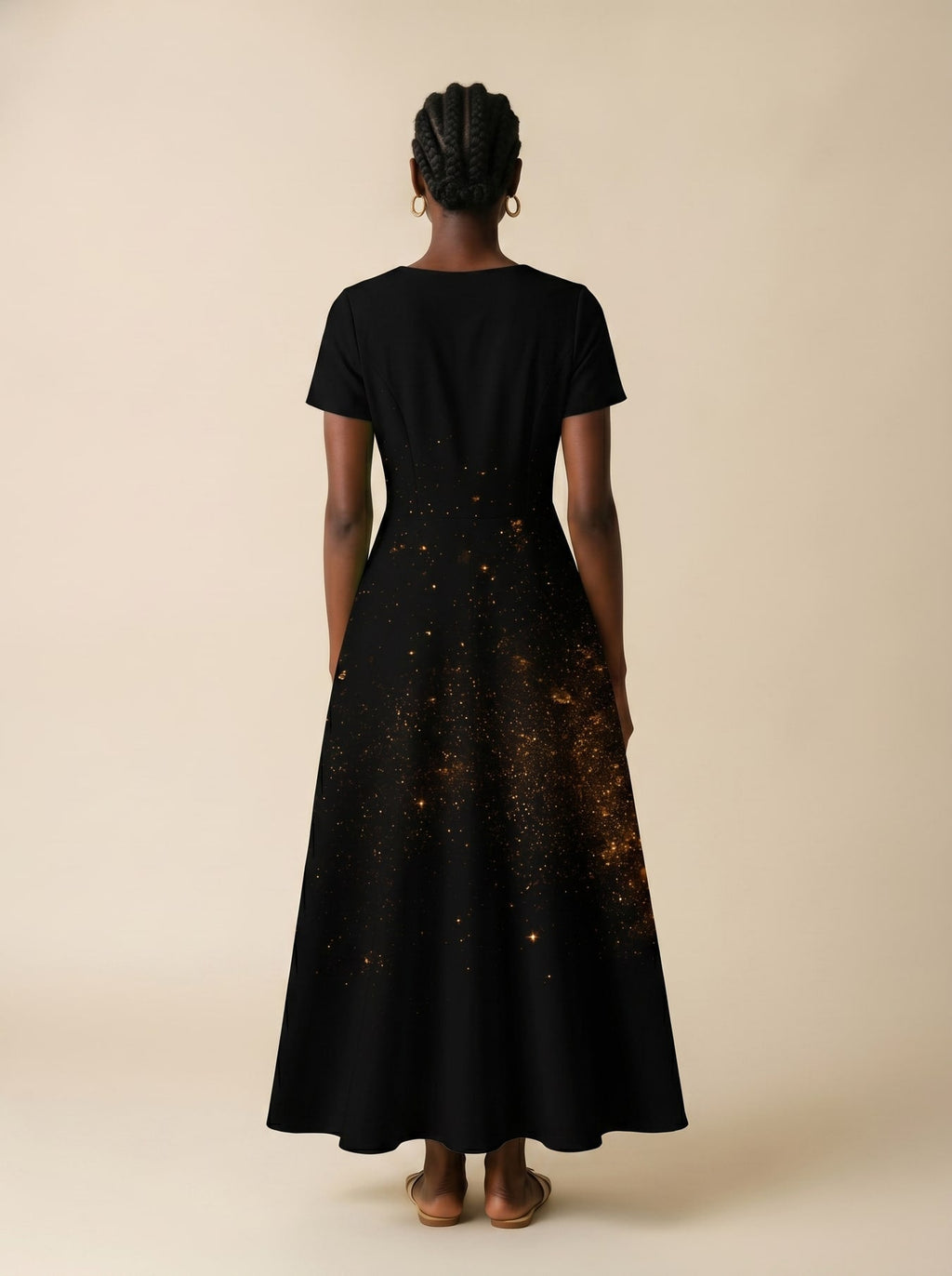 'Tunu' Short Sleeve Maxi Dress