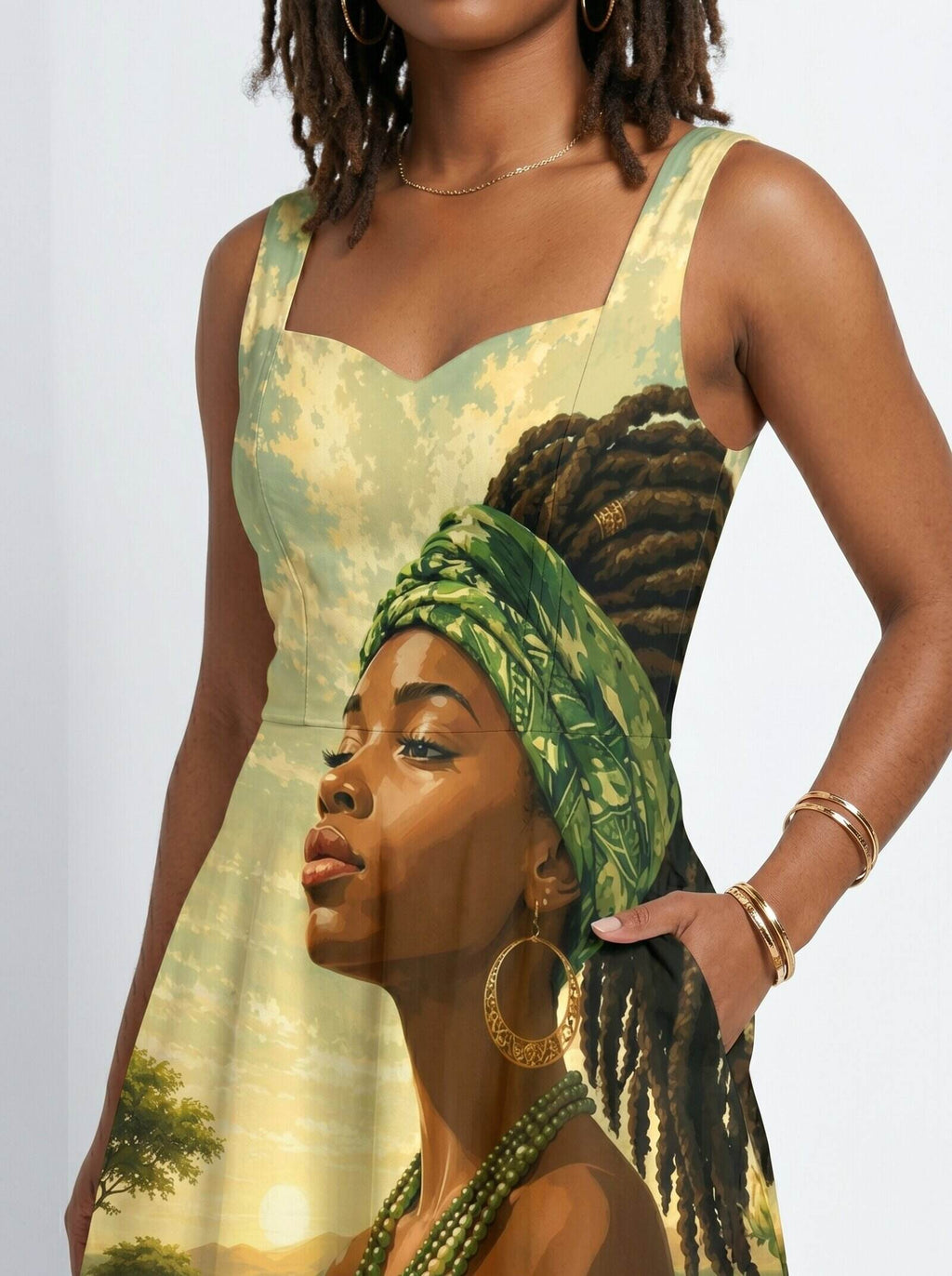 'Tulia' Cotton Corset Dress