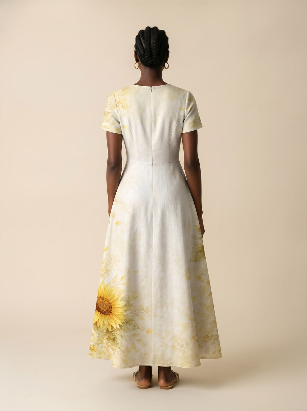 'Jua' Short Sleeve Maxi Dress