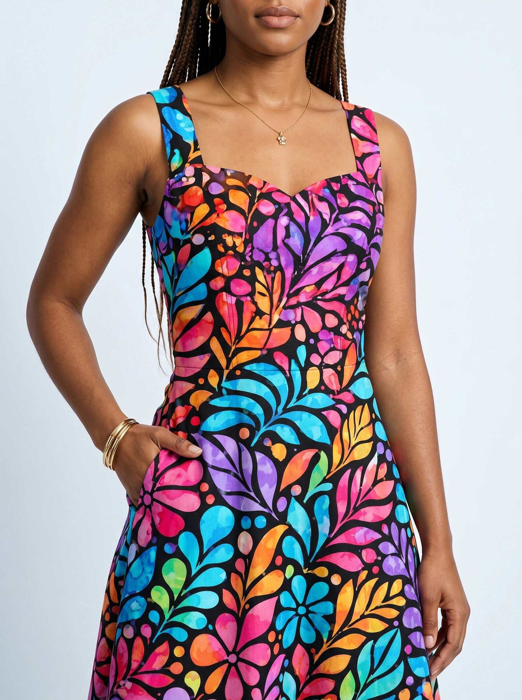 'Rangi' Cotton Corset Dress