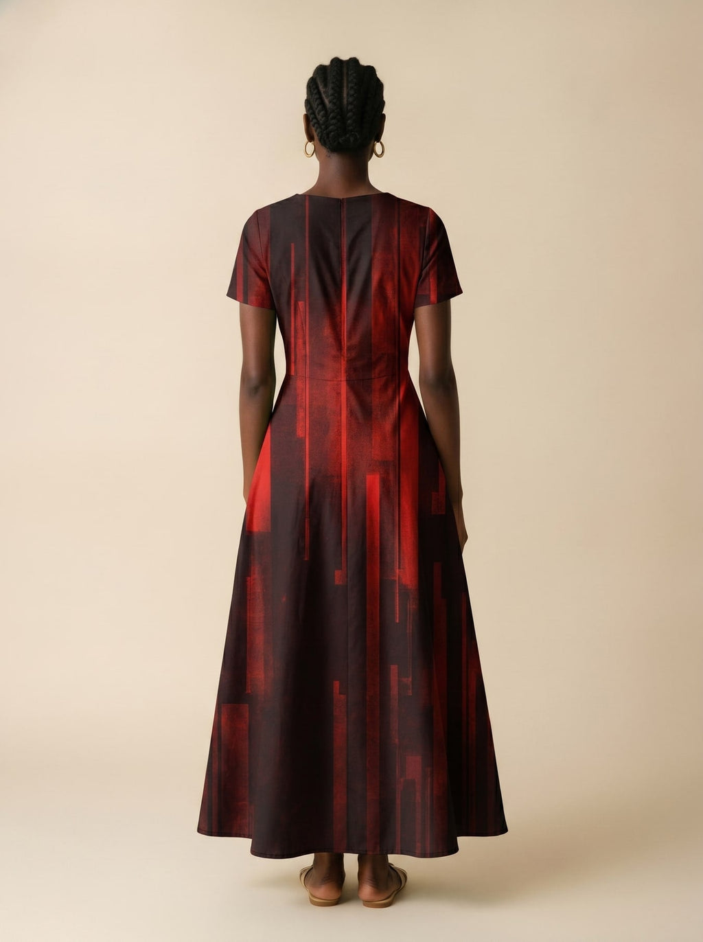 'Asante' Short Sleeve Maxi Dress