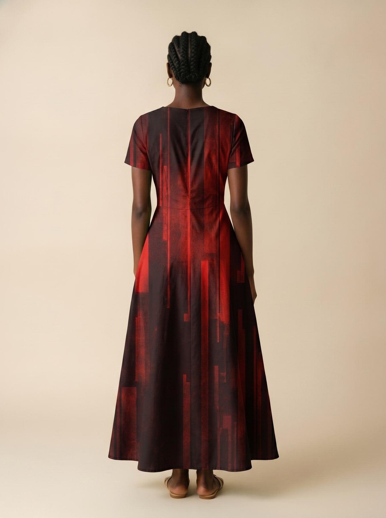 'Asante' Short Sleeve Maxi Dress